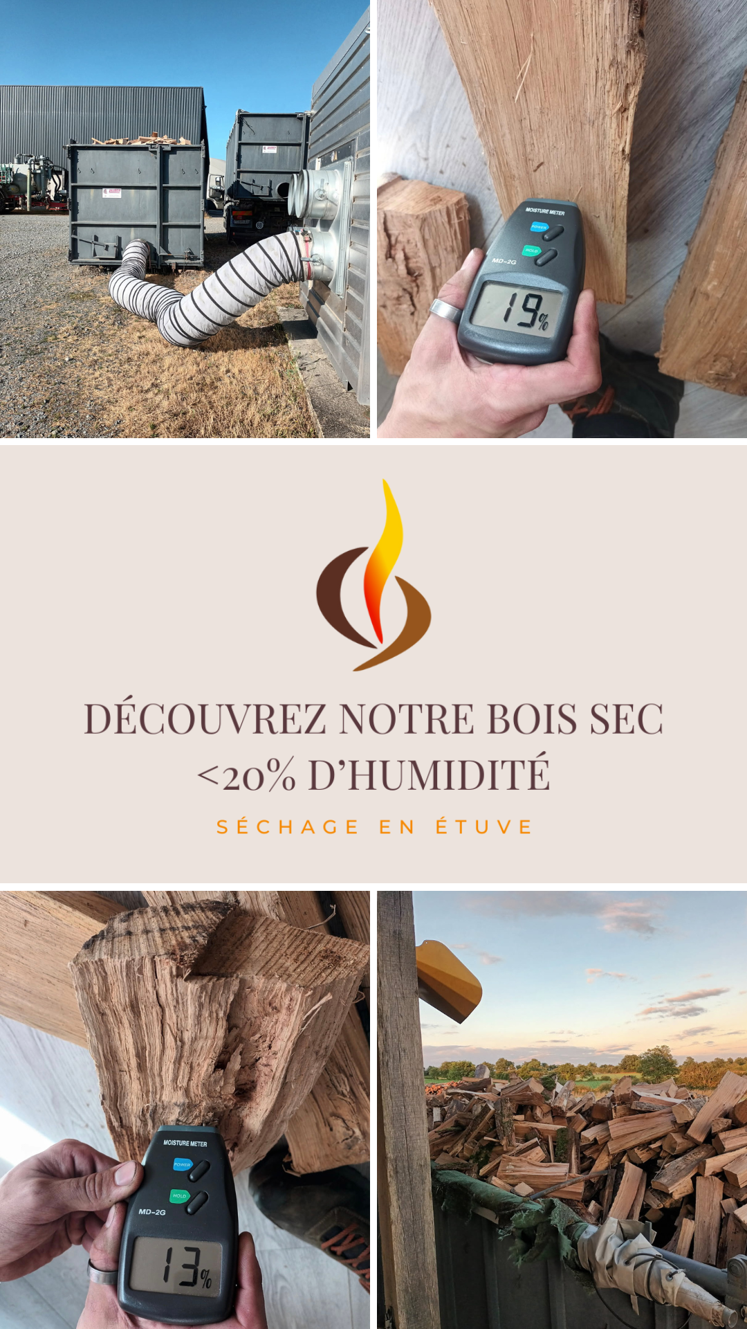 Vente de bois sec prêt à l&apos;emploi